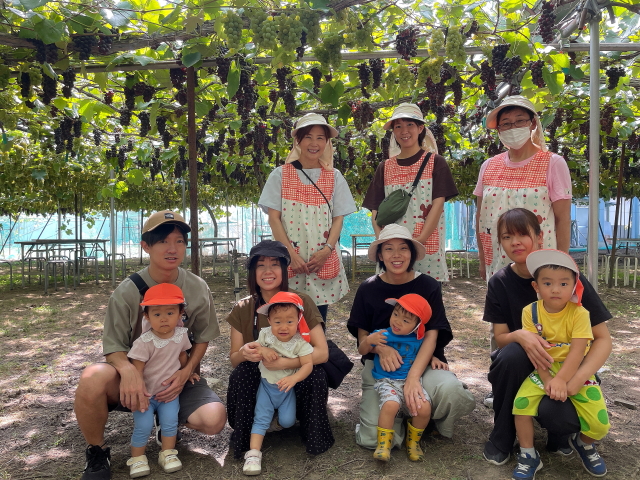 甘くて美味しいぶどう　たくさん食べたよ(^o^)