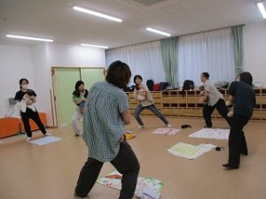 赤ちゃんと一緒にエクササイズ