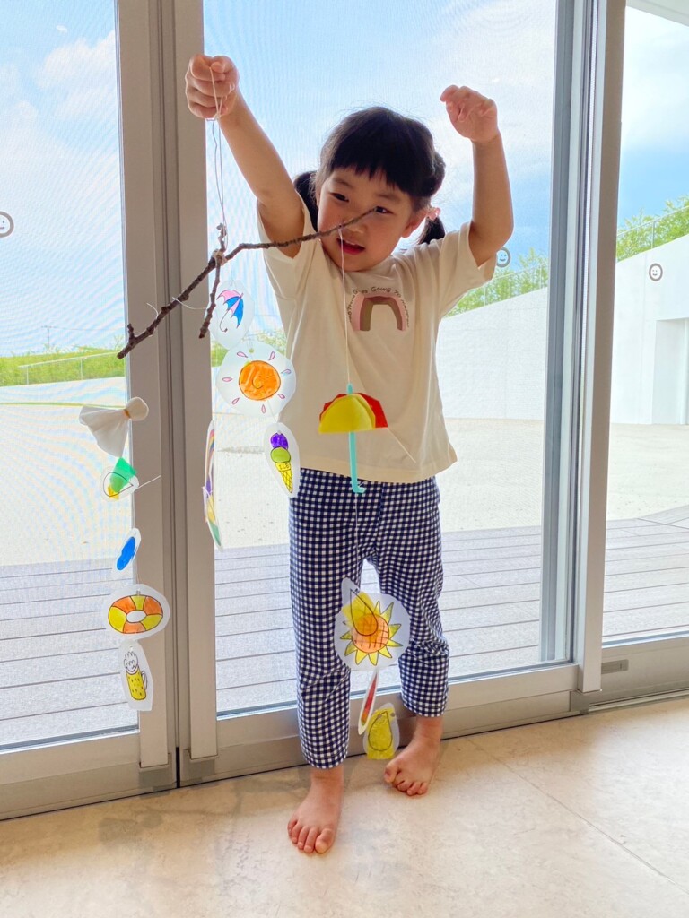 梅雨のモビールを作ろう♪