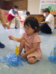 キラキラながれぼしを作ったよ