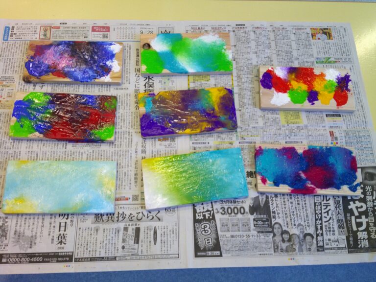 木にふれあおう「木にファーストペイント」