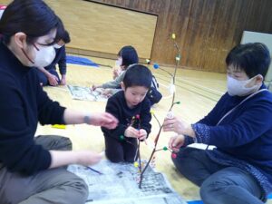 今塚町内会さんと一緒にだんご木づくり