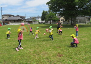 年長児がサッカー教室に参加しました♪