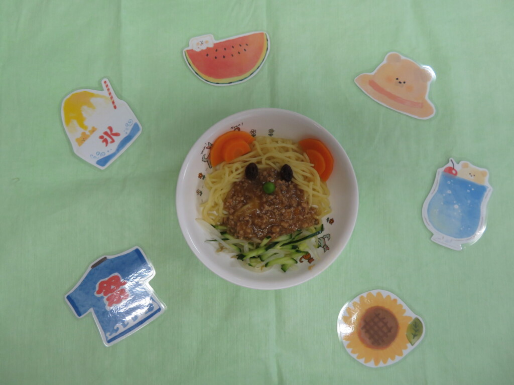 ♡くまさんジャージャーめん♡