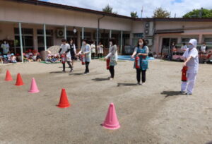 総合訓練・幼年消防結団式がありました