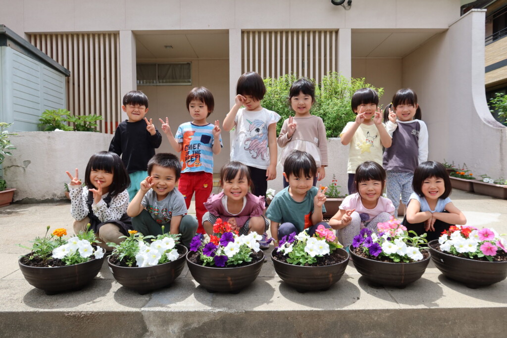 花苗を植えました🌺（あじさい組）