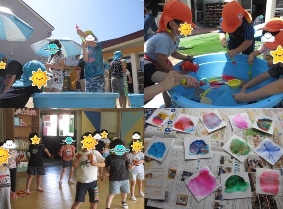 水遊びスタート！もうすぐ夏祭り！