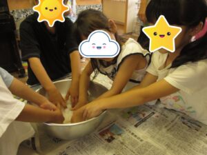 白鳩いも煮会ごっこ♪