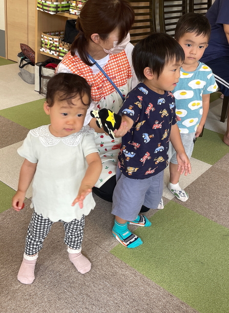 おばあちゃんおじいちゃんと触れ合ったよ！