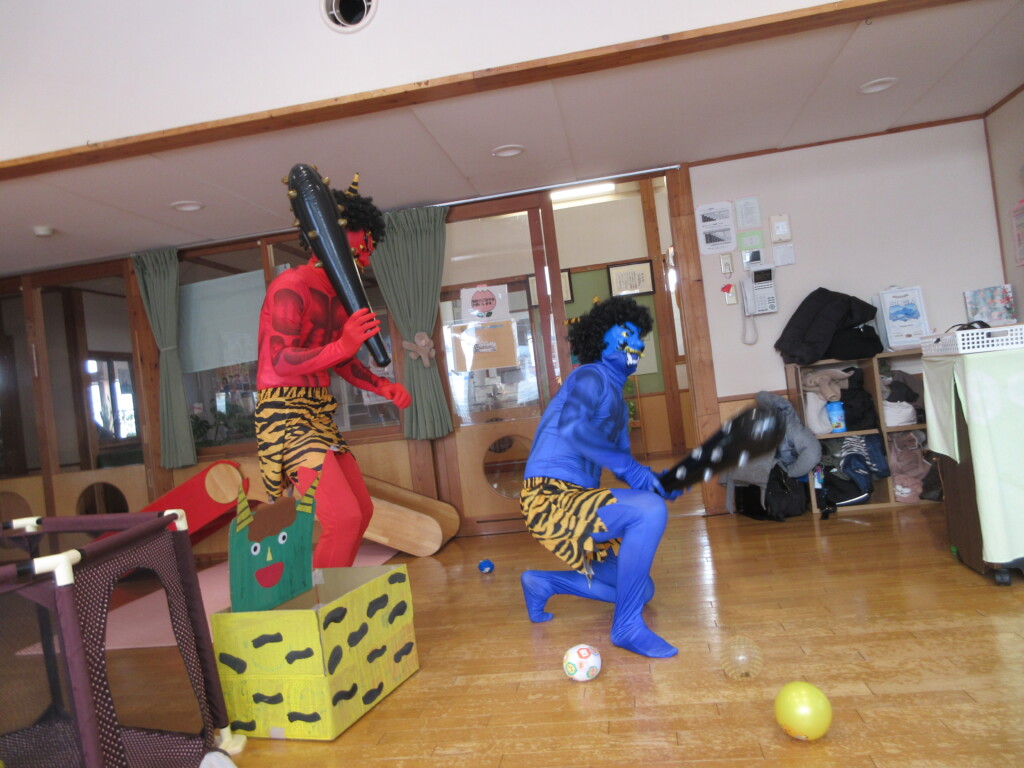 ２月３日👹豆まきをしました👹