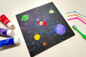 星空アート＆カラフルたんざくをつくろう