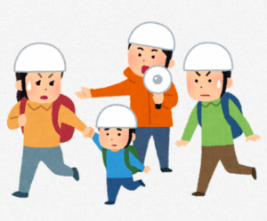 センターからの出火を想定した避難訓練を実施します　（１０：４５～）