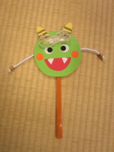 節分鬼のでんでん太鼓づくり