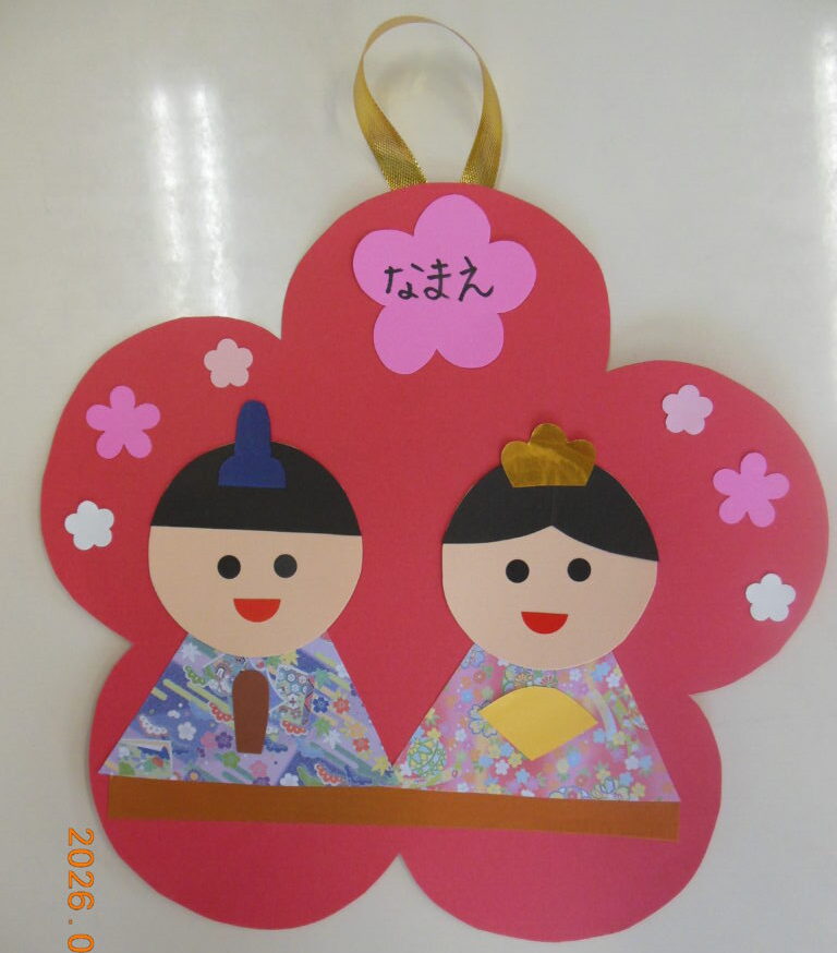 【予約不要。各回４組】ひなまつり製作🌸