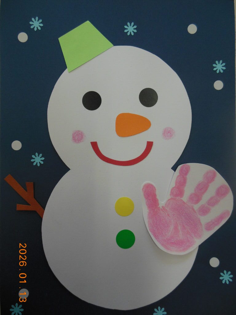 【予約不要。各回３組】手形アート『雪だるま⛄』
