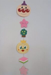 製作　アンパンマンのつるし雛を作ろう！