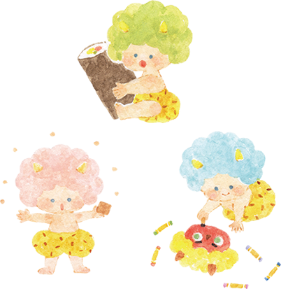 豆まき＆新聞紙遊び