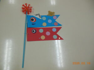 【予約不要。各回3組】こいのぼり製作🎏