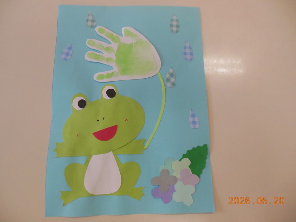 【予約不要。各回３組】手形アート『かえる🐸』