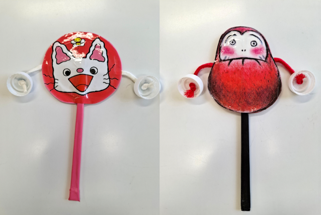 でんでん太鼓制作🥁（出前保育で余っている分できます。無くなり次第終了になります。）