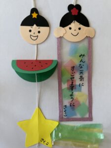 製作　七夕飾りを作ろう！